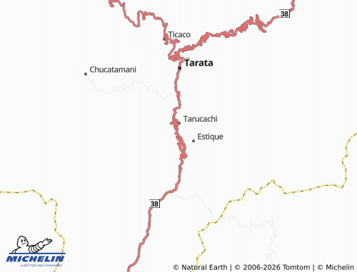 MICHELIN Estique-Pampa map - ViaMichelin