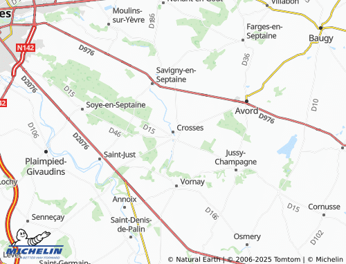 MICHELIN Crosses map - ViaMichelin