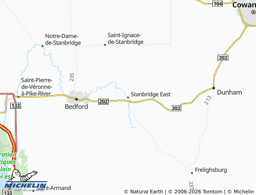 Mappa MICHELIN Stanbridge East - ViaMichelin