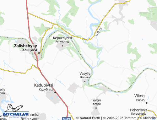 Mappa MICHELIN Kulivtsi - ViaMichelin