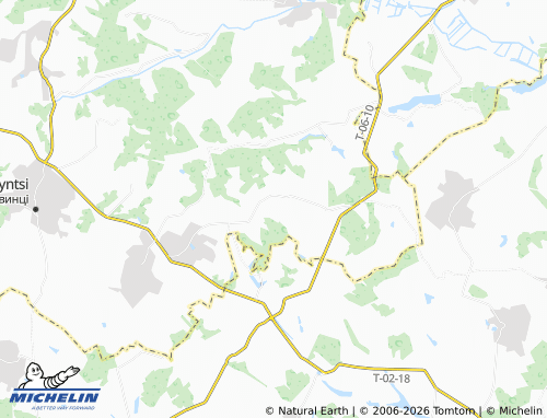 MICHELIN Chernelivtsi map - ViaMichelin