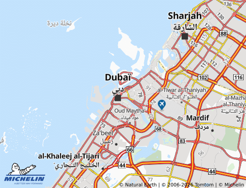 MICHELIN Al Daghaya map - ViaMichelin
