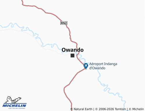 MICHELIN Owando map - ViaMichelin