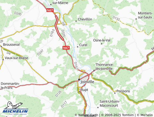 Kaart MICHELIN Autigny-le-Grand - ViaMichelin
