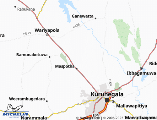 MICHELIN Maragama map - ViaMichelin