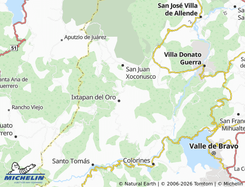 MICHELIN-Landkarte San Martín Ocoxochitepec - ViaMichelin