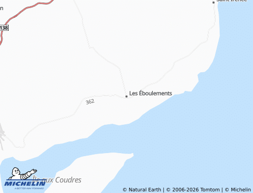 MICHELIN Les Éboulements map - ViaMichelin