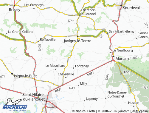 MICHELIN La Bazoge map - ViaMichelin