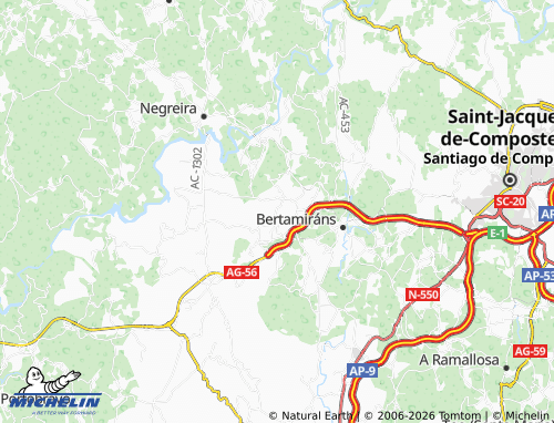 MICHELIN Brión de Arriba map - ViaMichelin