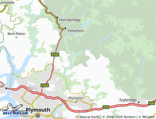 Mapa MICHELIN Shaugh Prior - ViaMichelin