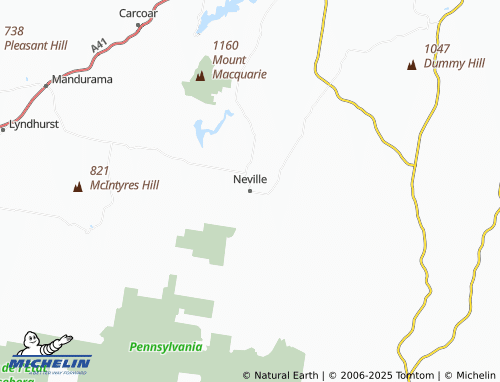 MICHELIN Neville map - ViaMichelin
