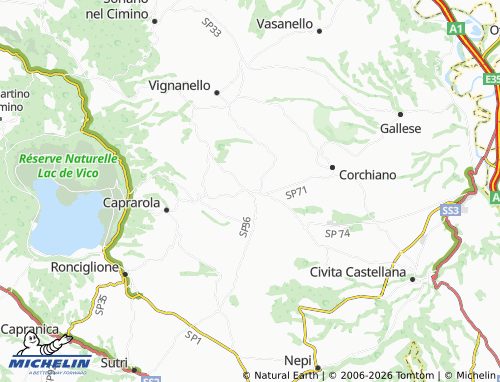 Mappa MICHELIN Fabrica di Roma - ViaMichelin