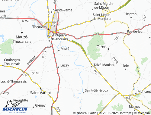 Carte MICHELIN Auzay - ViaMichelin