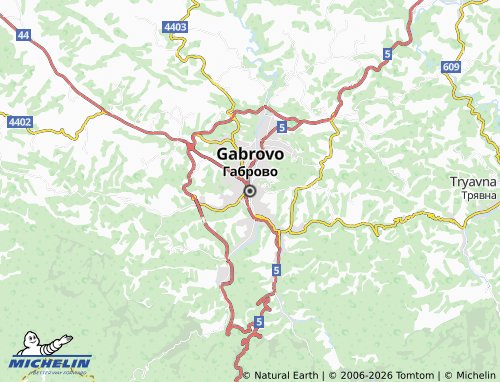 MICHELIN Gabrovo map - ViaMichelin