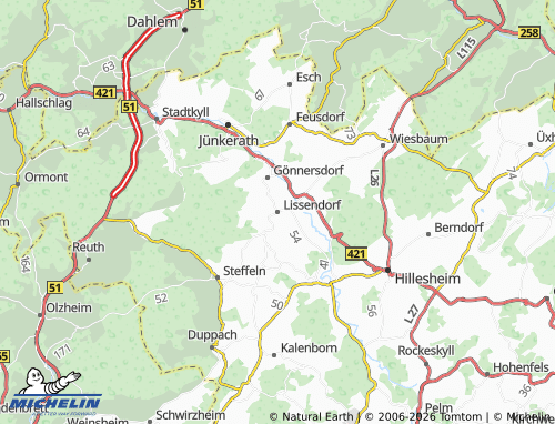Carte MICHELIN Lissendorf - ViaMichelin