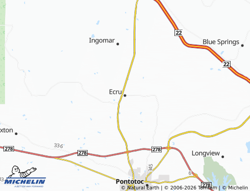 Mapa MICHELIN Ecru - ViaMichelin