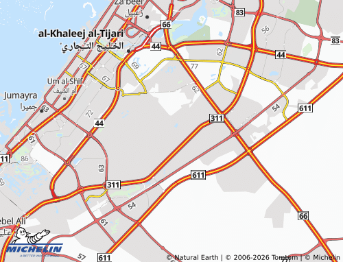 MICHELIN Wadi Al Safa 3 map - ViaMichelin