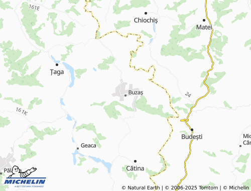 MICHELIN Buzaș map - ViaMichelin