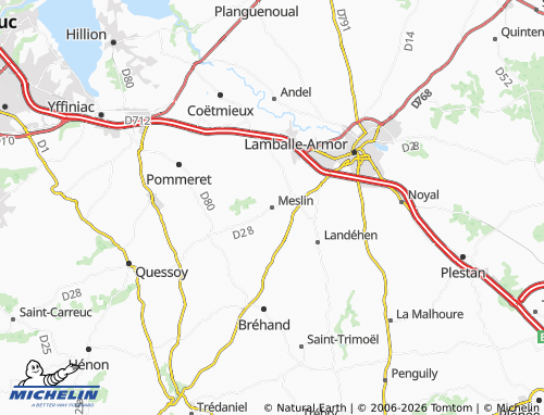 Mapa MICHELIN Meslin - ViaMichelin
