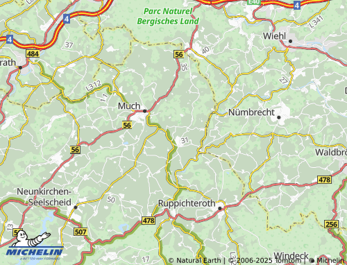 MICHELIN-Landkarte Berzbach - ViaMichelin