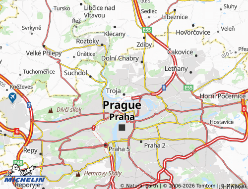 Carte MICHELIN Troja - ViaMichelin