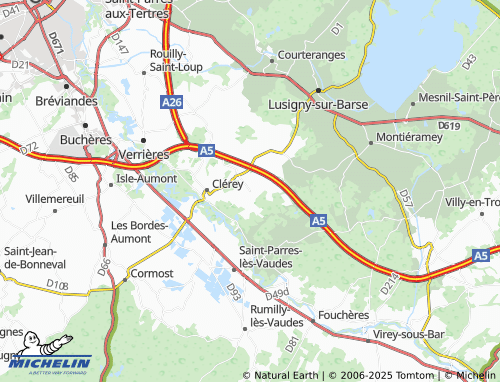 Mapa MICHELIN Fresnoy-le-Château - ViaMichelin