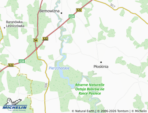 MICHELIN Dąbrowa map - ViaMichelin