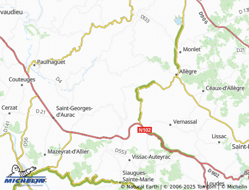 Carte MICHELIN Varennes-Saint-Honorat - ViaMichelin