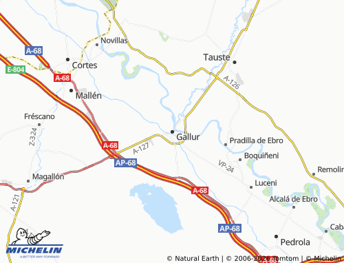 Kaart MICHELIN Gallur - ViaMichelin