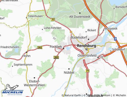 MICHELIN Fockbek map - ViaMichelin