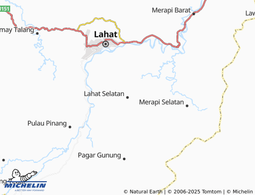 MICHELIN Lahat Selatan map - ViaMichelin