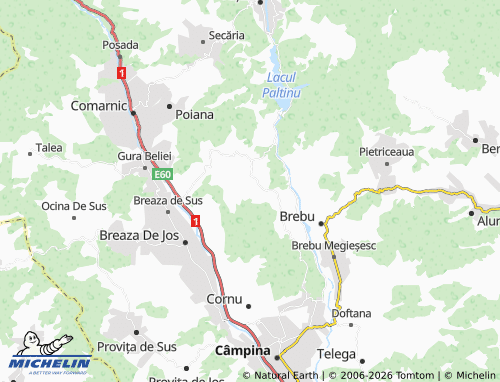 MICHELIN Șotrile map - ViaMichelin