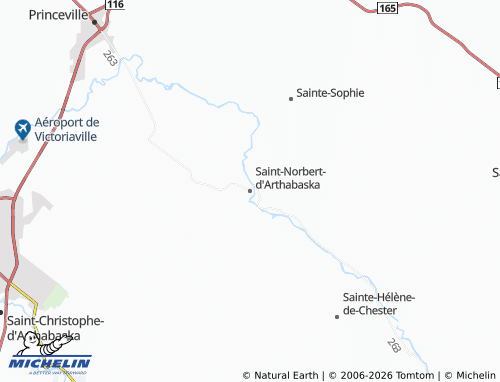 MICHELIN-Landkarte Saint-Norbert-d'Arthabaska - ViaMichelin