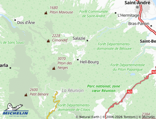 Mappa MICHELIN Hell-Bourg - ViaMichelin