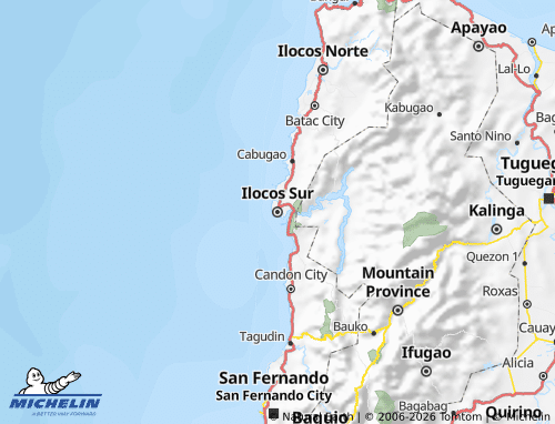 MICHELIN Ilocos Sur map - ViaMichelin