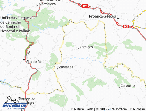 MICHELIN Outeiro map - ViaMichelin