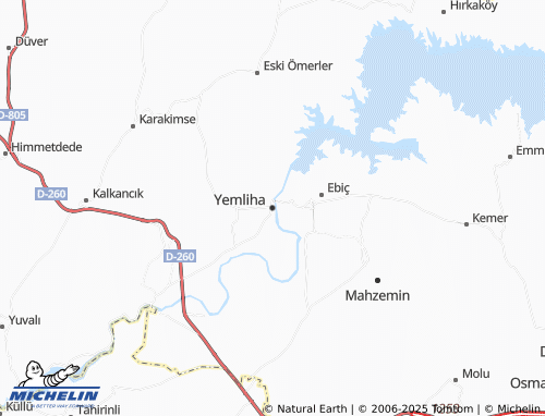 MICHELIN Yemliha map - ViaMichelin