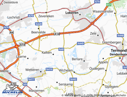 Mappa MICHELIN Overmere - ViaMichelin