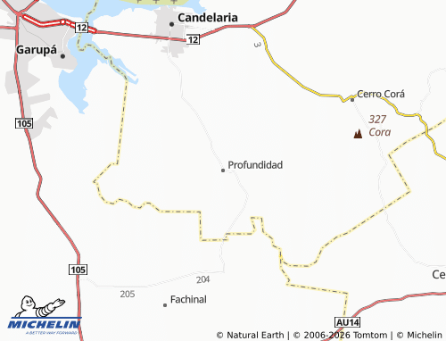 MICHELIN Profundidad map - ViaMichelin