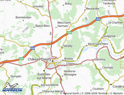 Mappa MICHELIN Verdilly - ViaMichelin