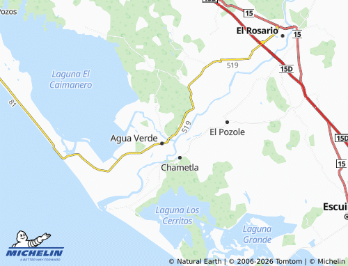 Mappa MICHELIN Cajón Ojo de Agua N02 - ViaMichelin