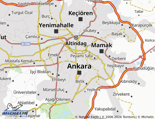 MICHELIN Kocatepe map - ViaMichelin