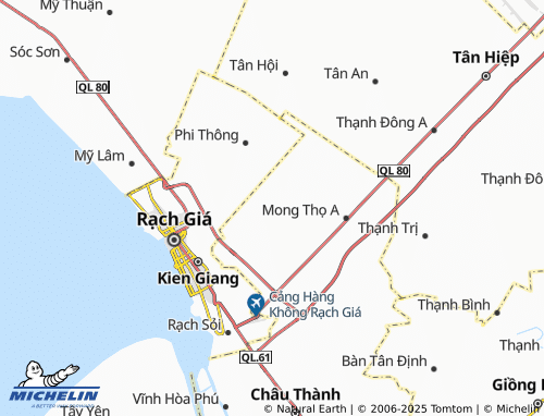 MICHELIN Thạnh Lộc map - ViaMichelin