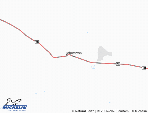 Carte MICHELIN Johnstown - ViaMichelin