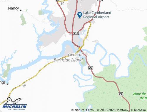 Kaart MICHELIN Bronston - ViaMichelin