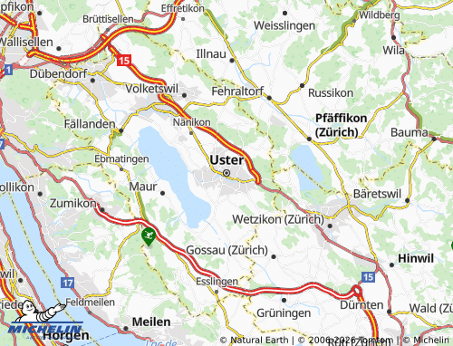Mappa MICHELIN Uster - ViaMichelin
