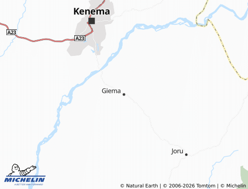 MICHELIN Giema map - ViaMichelin