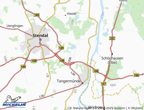 MICHELIN Langensalzwedel map - ViaMichelin