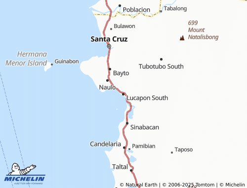MICHELIN Lucapon South map - ViaMichelin