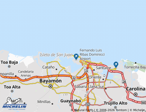 MICHELIN San Juan map - ViaMichelin